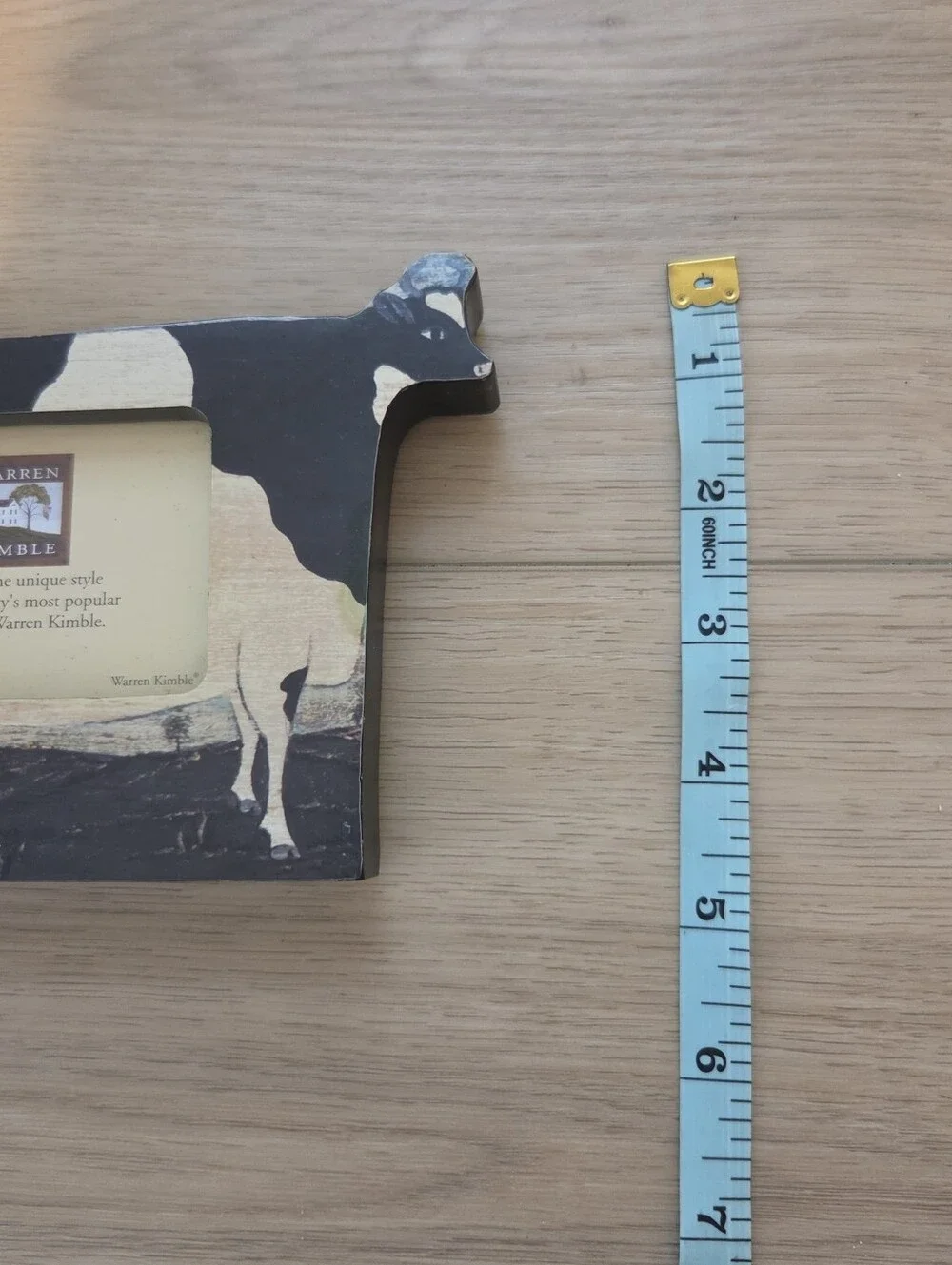 Vintage American Cow Fetco Warren Kimble Picture Frame Farmhouse Cottagecore